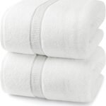 600 GSM Extra Large Luxury Bath Sheet by Utopia Towels (35 X 70 Inches / White)